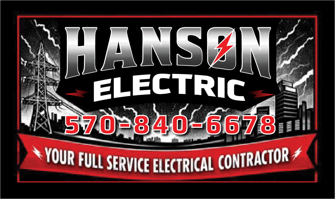 Hanson Electric business card front